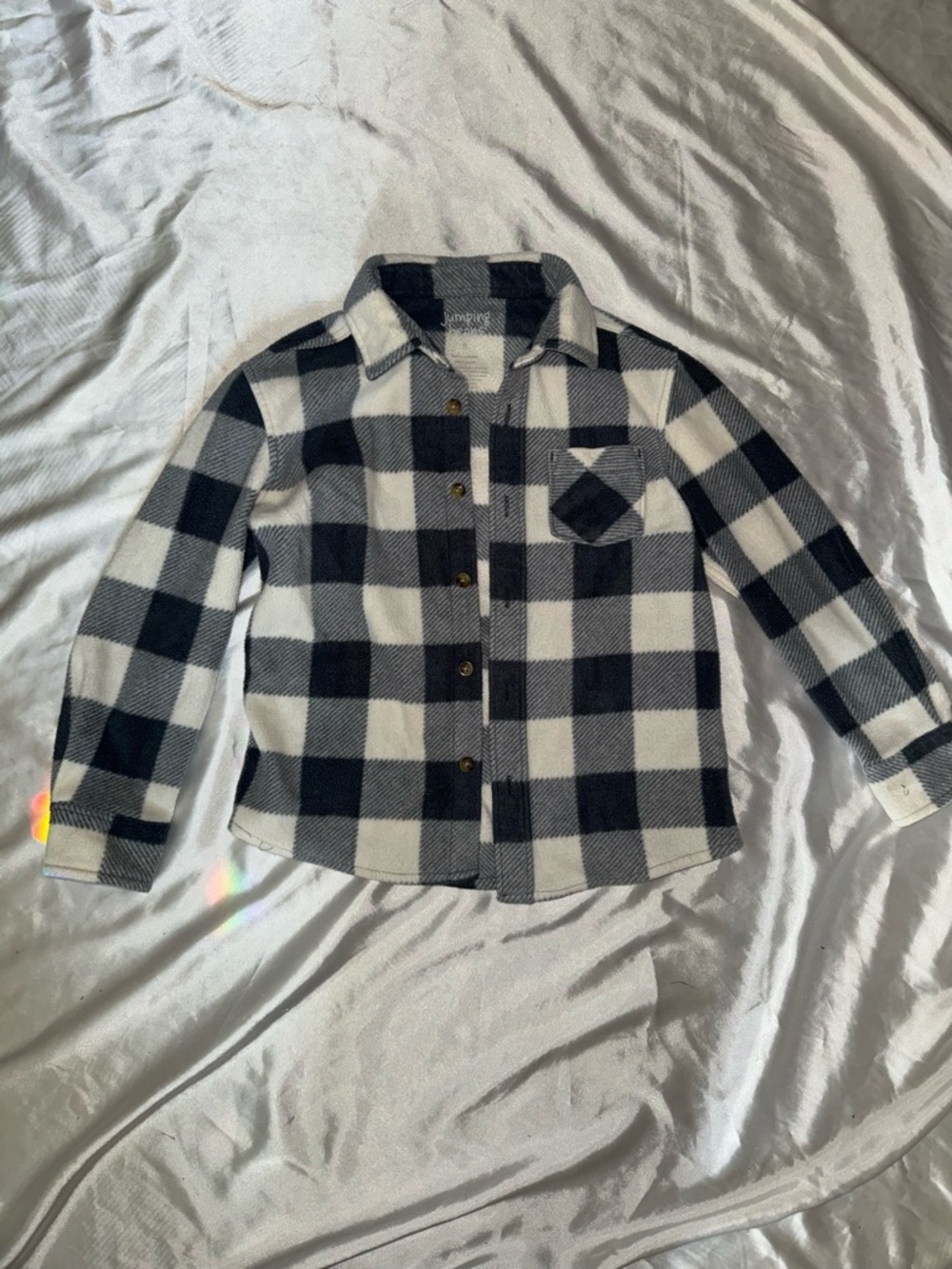 jumping beans Black and Gray Buffalo Plaid Jacket